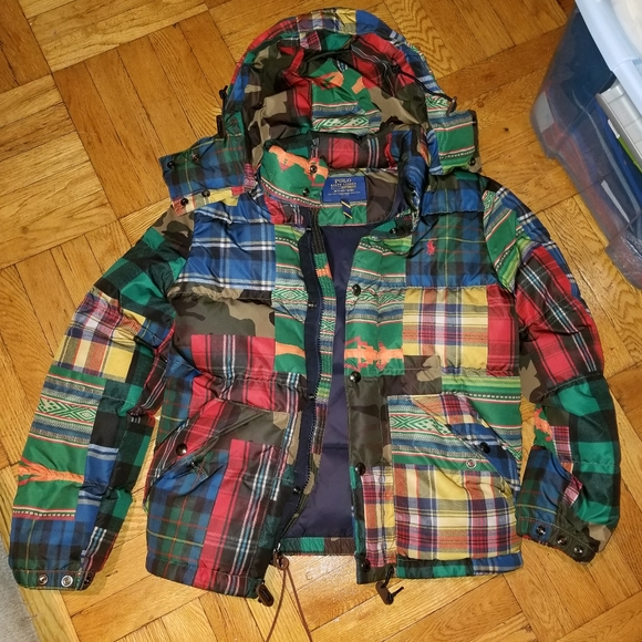 Polo Ralph Lauren Other - POLO RALPH LAUREN PATCHWORK DOWN PUFFER